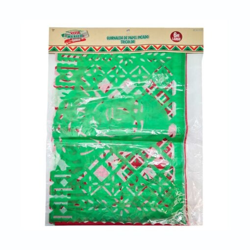 Guirnalda Papel Picado Tricolor Fiestas Patrias Mexicanas 6m_1