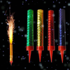5 Pzs Vela Magica Chispas Neon Para Pastel Cumpleaños 12cm_3