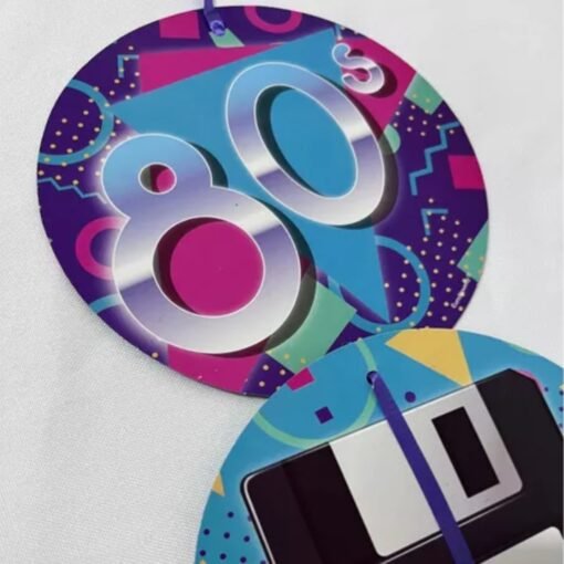 Colgante Guirnalda Disco 80s Cascada Decoracion Fiesta 1.3m_3