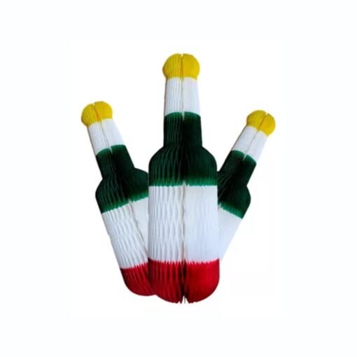 Decoracion Botellas Colgantes Papel Tricolor 3 Piezas 5 Pack_0