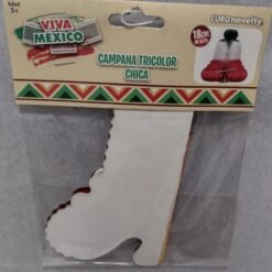 Campana Papel Tricolor Chica Para Fiestas Patrias Mexicanas_4