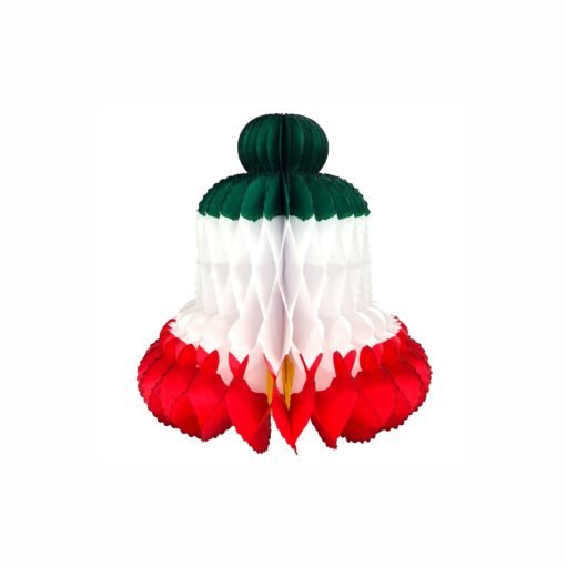 Campana Papel Tricolor Chica Para Fiestas Patrias Mexicanas_0