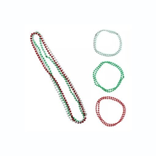 12 Juegos Collares Tricolor De 15 Septiembre Fiestas Patrias_0