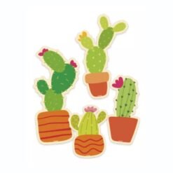 4pz Adorno Cactus Decoracion Fiesta Patria Mexicana 5 Pack_0
