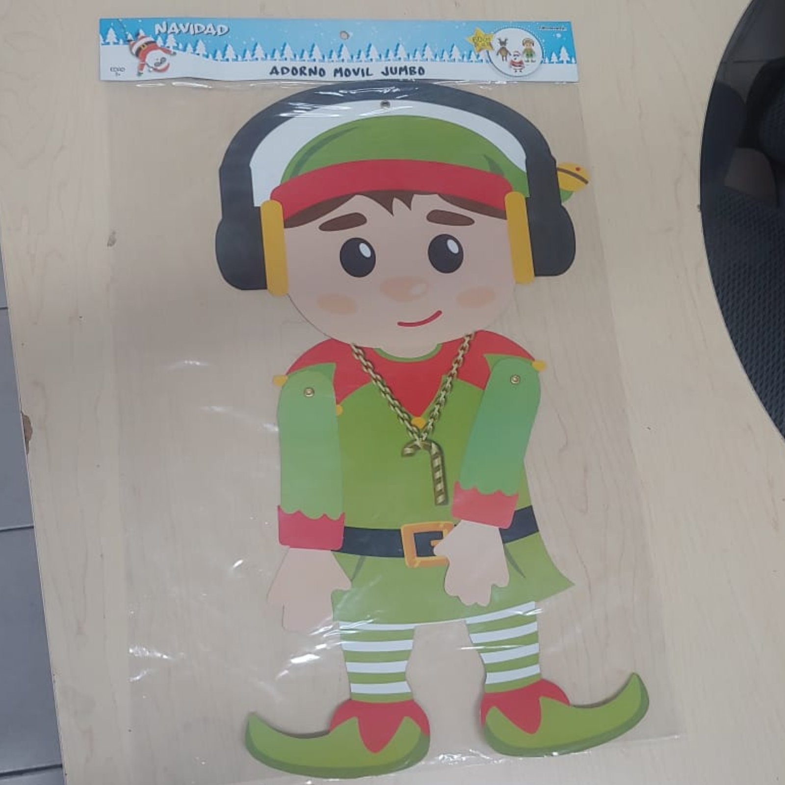 Adorno Movil Decoracion Fiesta De Navidad Elfo Navideño 60cm_2 Adorno Movil Decoracion Fiesta De Navidad Elfo Navideño 60cm_2