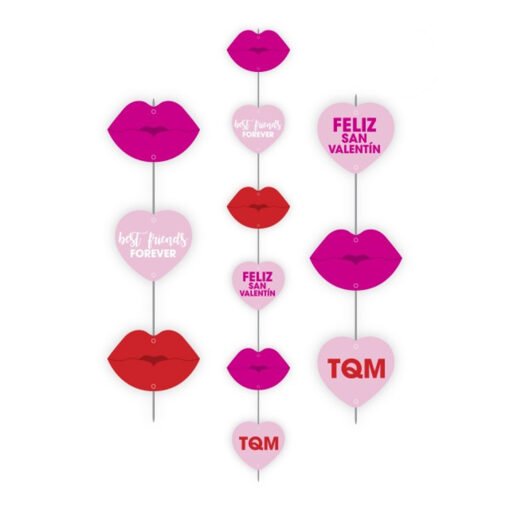 Cascada Vertical Decoracion San Valentin 1.2mts 6 Pack_0