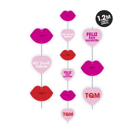 Cascada Vertical Decoracion San Valentin 1.2mts 6 Pack_3