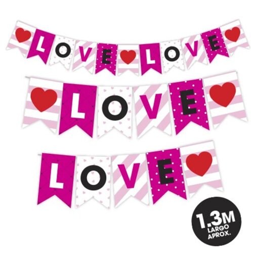 Letrero Banderillas Moviles Decoracion San Valentin 4 Piezas_2