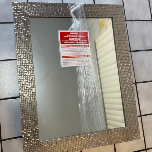 Espejo Botiquin Para Baño Gabinete Decorativo Moderno Niquel_4