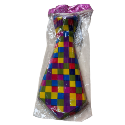 24 Corbatas Plastico Colores Para Fiestas Batucada Mayoreo_2