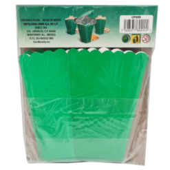 Cajitas Botaneras 24pz Palomera Dulcero Color Verde Fiesta_2