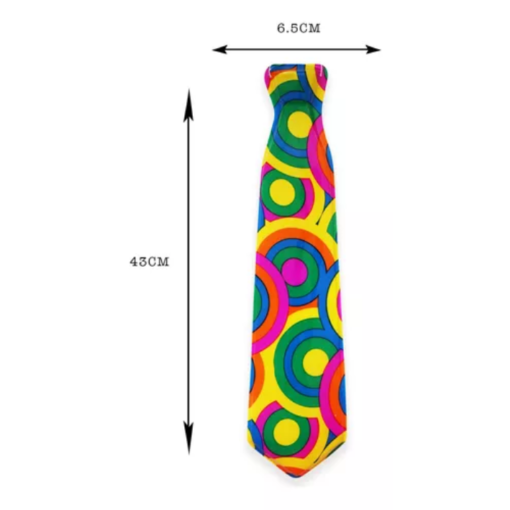 24 Corbatas Plastico Colores Para Fiestas Batucada Mayoreo_1