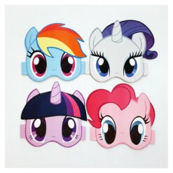 Lentes de Carton My Little Pony Diseños Variados 4 Piezas_0
