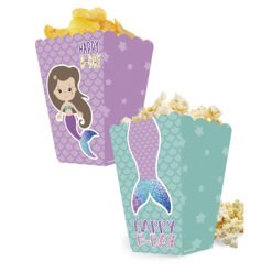 Cajitas Botaneras Fiesta Cumpleaños Sirenas Diseños Variados_1