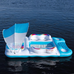 Inflable Alberca Flotador Isla Gigante 3mts Portavasos_3