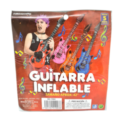 6pz Guitarra Globo Inflable Fiesta Cumpleaños Batucada Boda_3