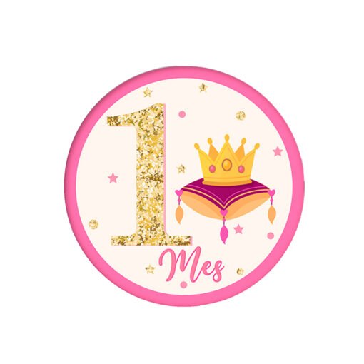 12 Belly Stickers Princesas Para Festejo Bebe Niña_1