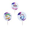 12 Palillos Para Cupcakes Adorno Fiesta Cumpleaños Unicornio_0