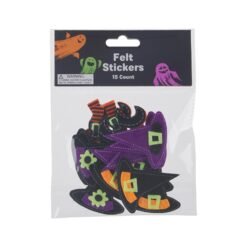 15 Pegatinas De Fieltro Decorativas Figuritas Halloween_0