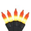 50 Mini Luces Candy Corn Decoracion Halloween 3.4Mts Largo_0
