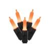 50 Mini Luces Naranjas Decoracion Halloween 3.4Mts Largo_0