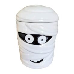 Recipiente Ceramica Para Golosinas Spooky Mummy Halloween_0