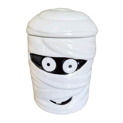 Recipiente Ceramica Para Golosinas Spooky Mummy Halloween_0