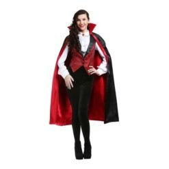 Capa De Vampiro Disfraz Para Halloween Talla Adultos Unisex_2