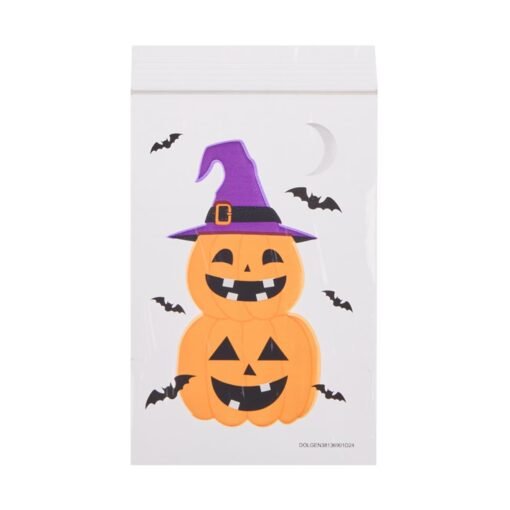 Bolsitas Para Dulces Semitransparentes Figuritas Halloween 52 Piezas_4