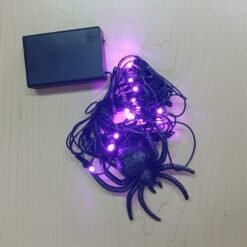 Decoracion Para Fiesta De Halloween Red Araña Luces Led_1