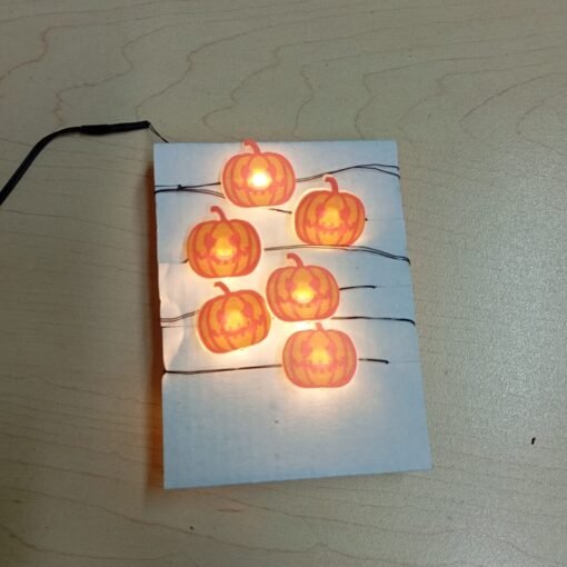Luces LED Alambre Luminoso Calabacitas Decoracion Halloween_3