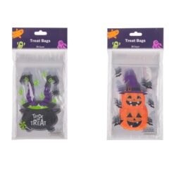 Bolsitas Para Dulces Semitransparentes Figuritas Halloween 52 Piezas_0