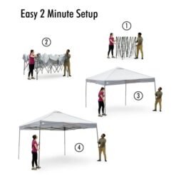 Carpa Toldo Instantaneo Ozark Trail Gris Ajustable 12' X 12'_3