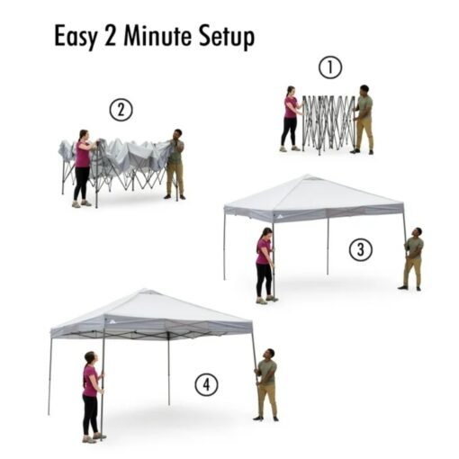 Carpa Toldo Instantaneo Ozark Trail Gris Ajustable 12' X 12'_3