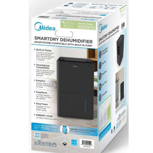 Deshumidificador Midea 50 Pintas Energy Star Wifi_8