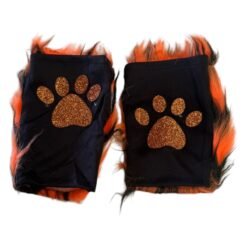Juego Set Guantes Cola Orejas Para Cosplay Disfraz Halloween_3