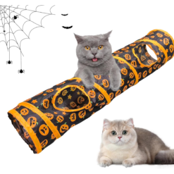 Tunel Plegable Juguete Para Mascotas De Halloween Calabazas_0