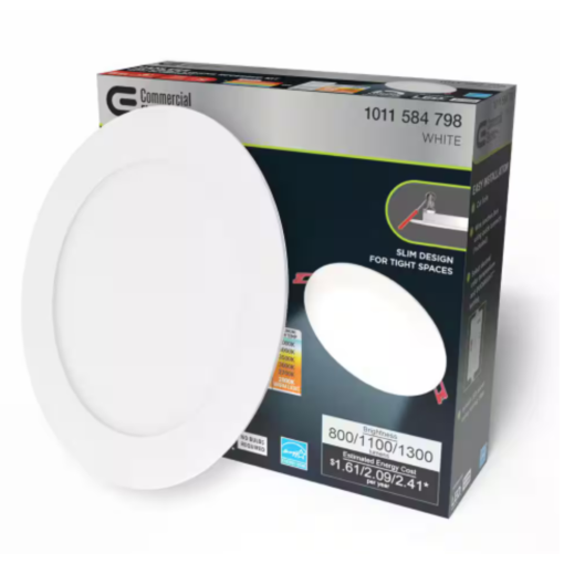 Lampara Led Empotrada Ultradelgada Circular Sin Carcasa 6in_3