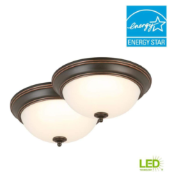 Lampara De Techo Empotrada Led 13pulg Bronce Aceitado 2pz_6
