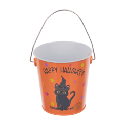 Halloween Mini Canasta De Aluminio Para Dulces Fiesta 5pack_1