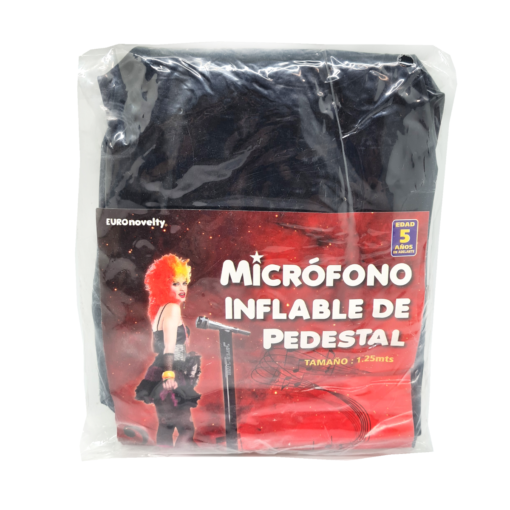 Microfono Inflable De Pedestal Juguete Para Niños Divertido_2