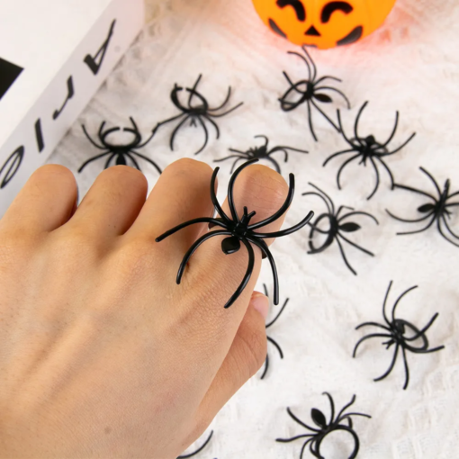 Anillos Araña Plastico Variados Tematica Fiesta De Halloween_2