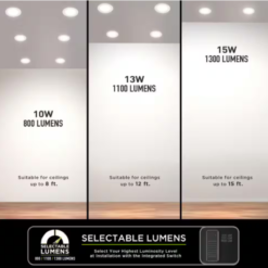 Lampara Led Empotrada Ultradelgada Circular Sin Carcasa 6in_6