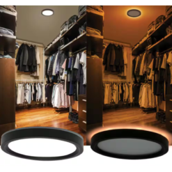 Lampara Techo Led Empotrada Interior Redonda Bronce Aceitado_2