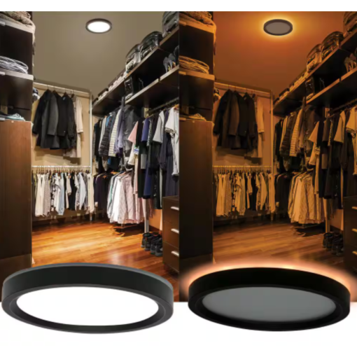 Lampara Techo Led Empotrada Interior Redonda Bronce Aceitado_2