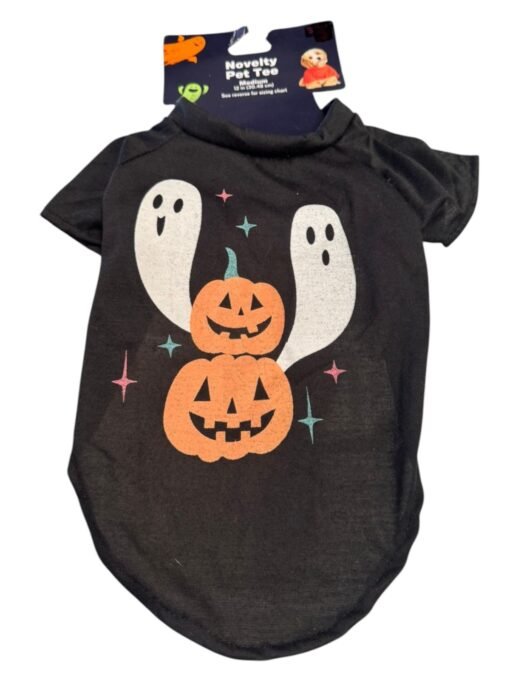 Camiseta Ropa Disfraz Para Perro Halloween Calabaza Talla M_1