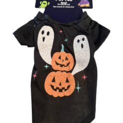 Camiseta Ropa Disfraz Para Perro Halloween Calabaza Talla S_1