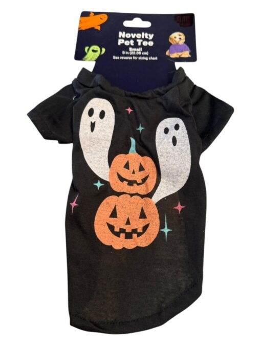 Camiseta Ropa Disfraz Para Perro Halloween Calabaza Talla S_1