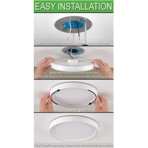 Lampara Techo Led Empotrada Interior Redonda Bronce Aceitado_5