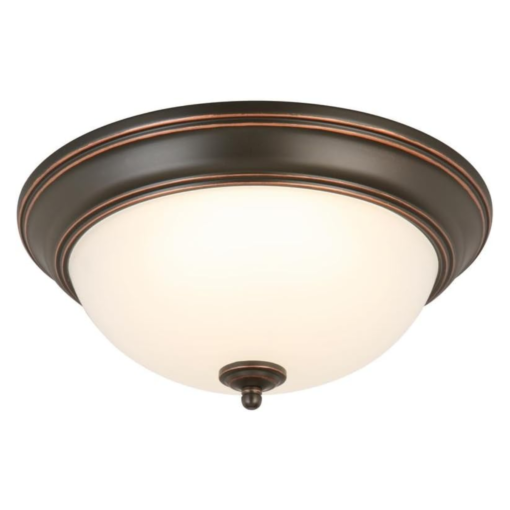 Lampara De Techo Empotrada Led 13pulg Bronce Aceitado 2pz_2